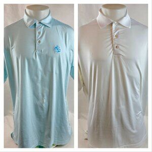 Peter Millar Polo Shirt Mens Large Bundle Summer Comfort Short Sleeve Golf Lot 2